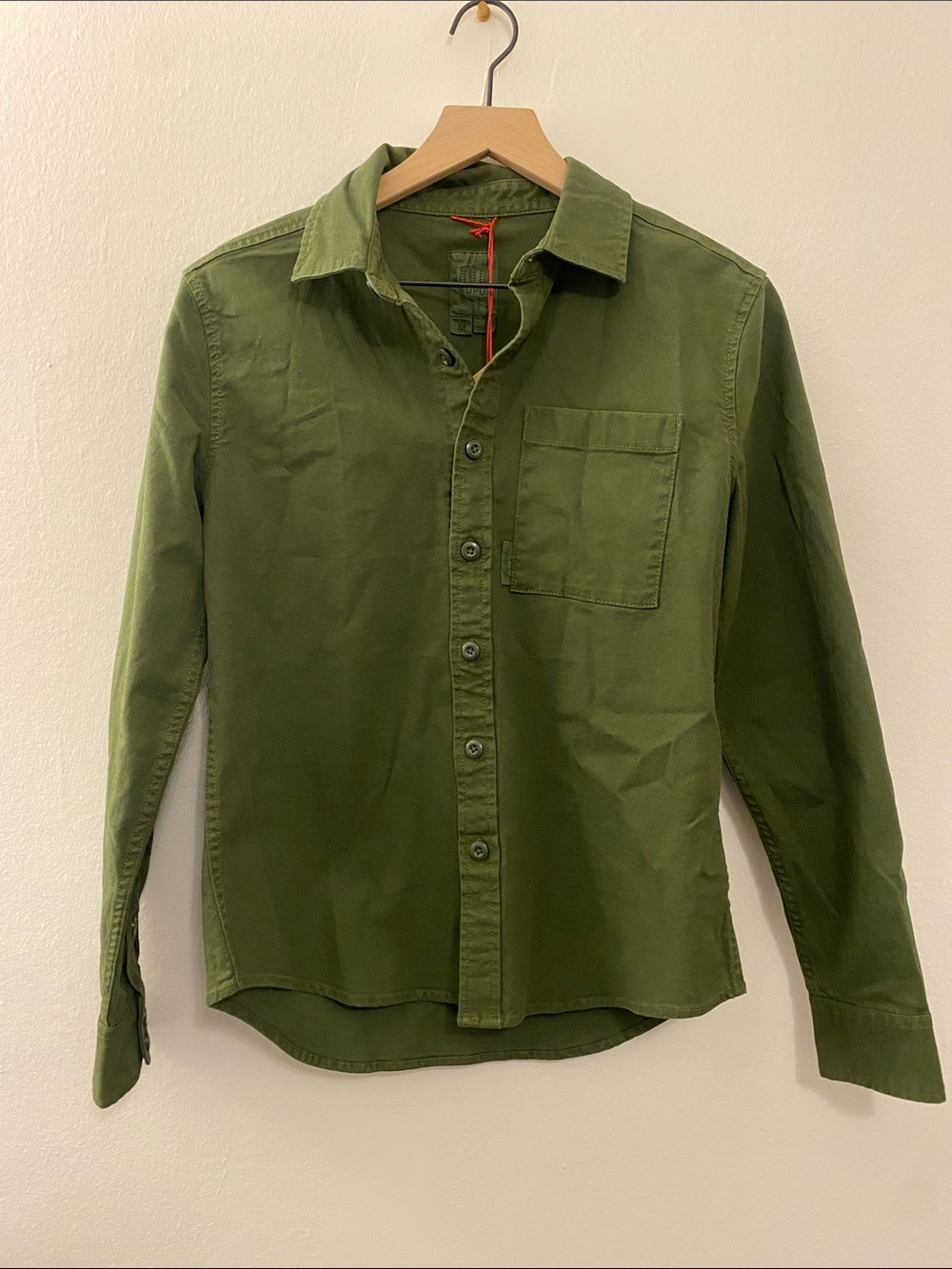 Topo Designs Olive Green Button-Down Shirt
